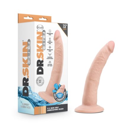 Dr. Skin Glide 7.5 Inch Self Lubricating Dildo