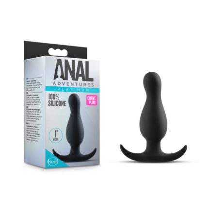 Anal Adventures Platinum Curve Plug