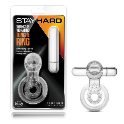 Stay Hard 10-Function Vibrating Tongue Ring