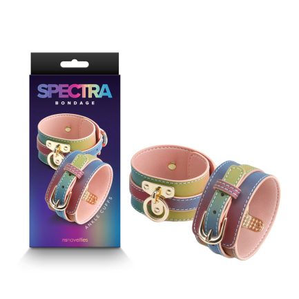 Spectra Bondage Ankle Cuffs - Rainbow