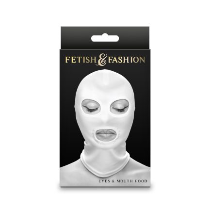 Fetish & Fashion - Eyes & Mouth Hood - White