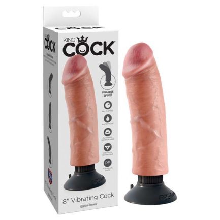 King Cock 8'' Vibrating Cock