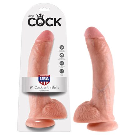 King Cock 9'' Cock With Balls