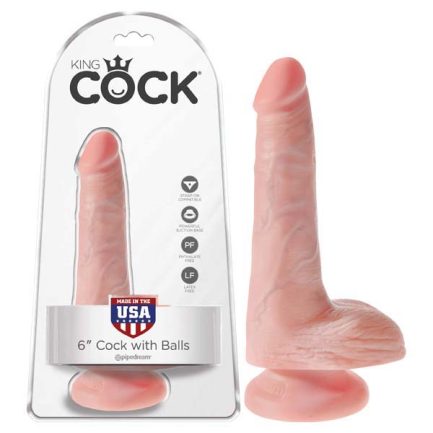 King Cock 6'' Cock with Balls