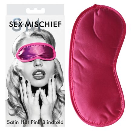 Sex & Mischief Satin Blindfold Hot Pink