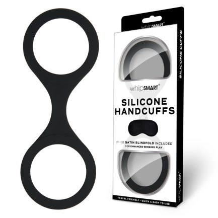 WhipSmart Silicone Handcuffs - Black